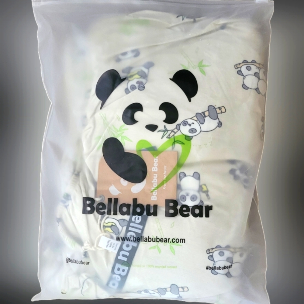 NWT Bellabu Bear panda baby crib sheet